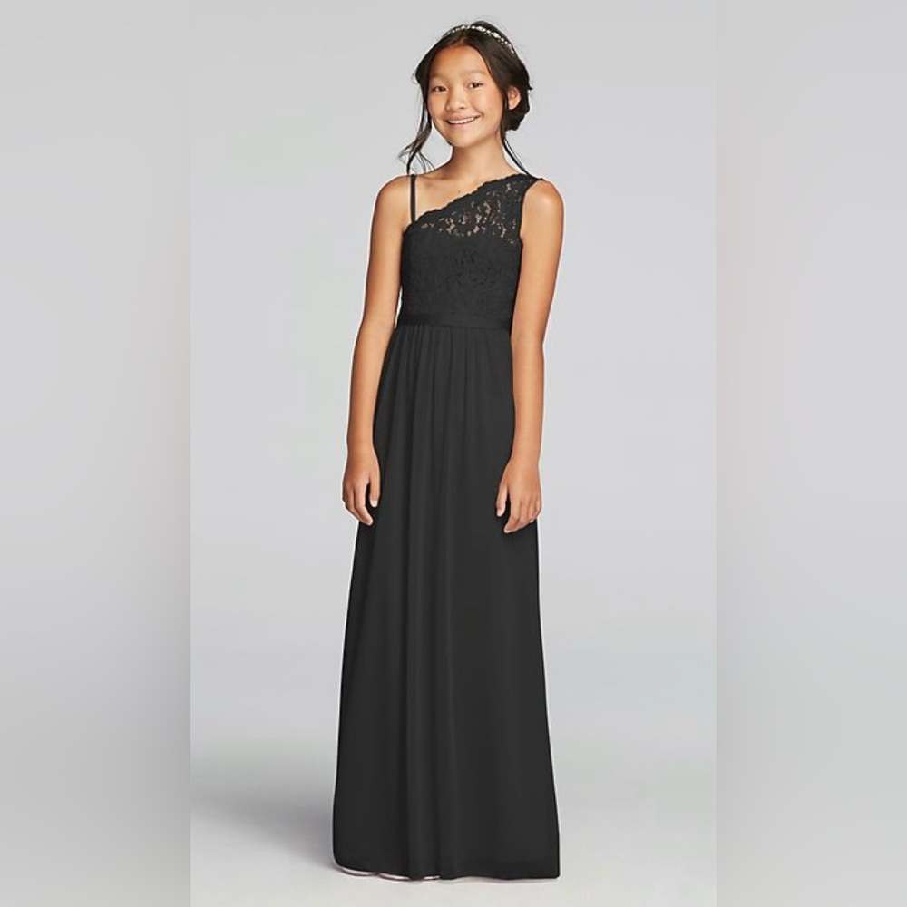 Elegant Black Lace Kids Dress